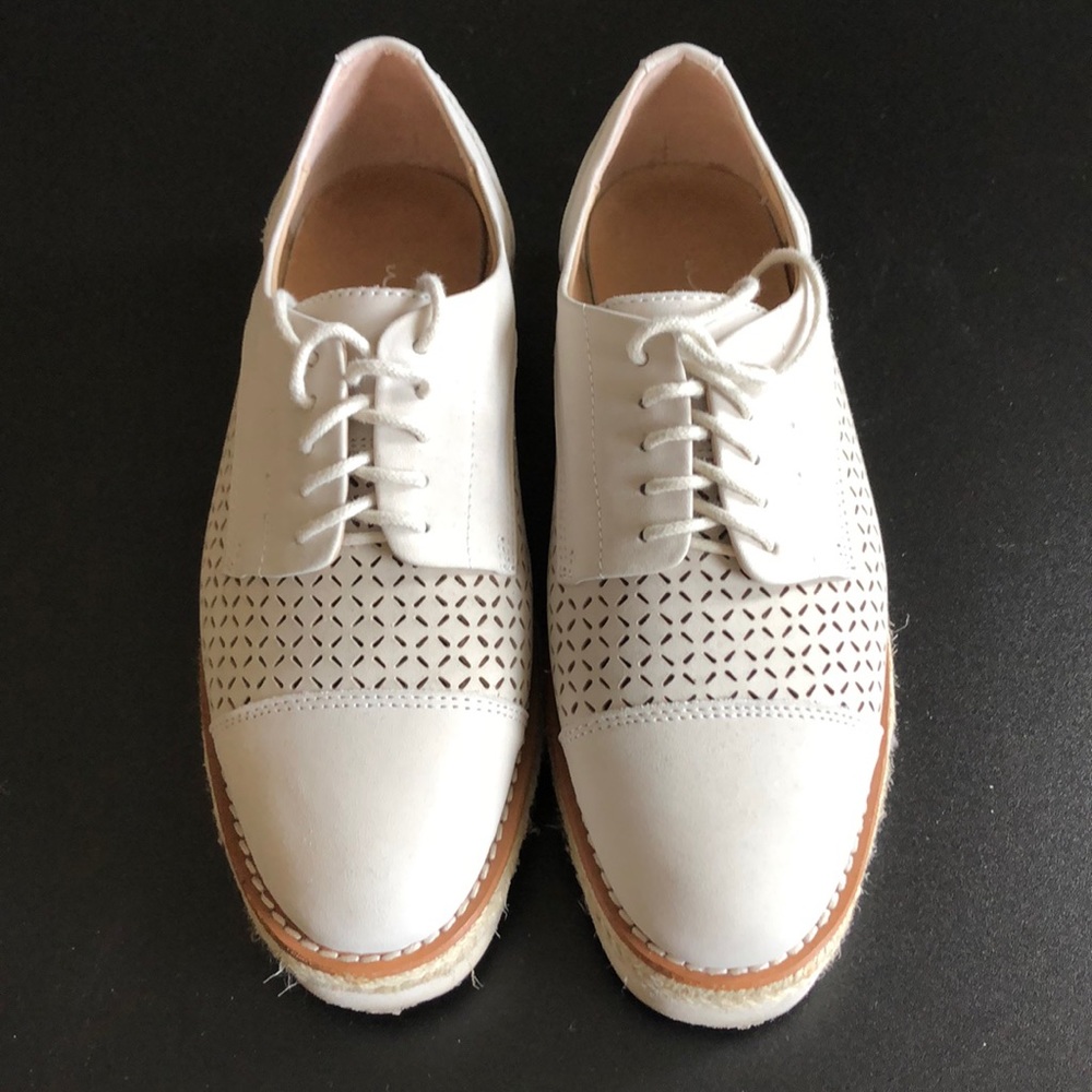 Urge - kt oxford suede platform sneaker / jute trim